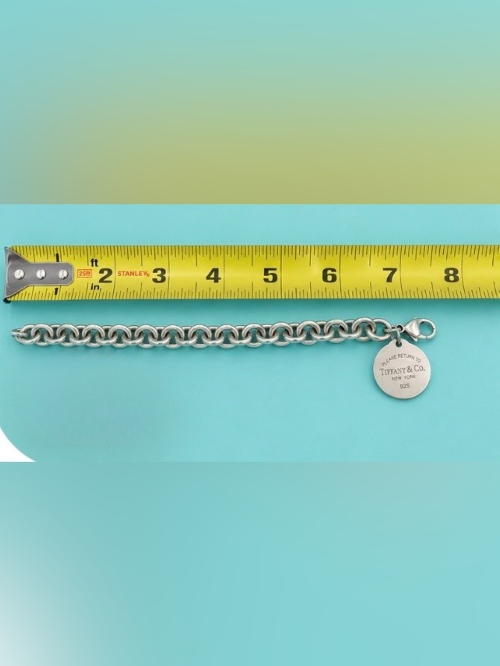 Tiffany & Co. Return to Tiffany Sterling Silver Tag Chain Bracelet 925 - Picture 4 of 4